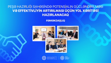 Peşə hazırlığı sahəsində potensialın gücləndirilməsi və effektivliyin artırılması üçün yol xəritəsi hazırlanacaq
