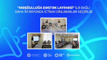 “Məşğulluğa Dəstək Layihəsi” ilə bağlı daha iki rayonda ictimai dinləmələr keçirilib