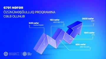 Bu ilin 6 ayında 6791 şəxs özünüməşğulluq proqramına cəlb edilib