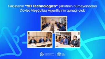 Pakistanın “9D Technologies” şirkətinin nümayəndələri Dövlət Məşğulluq Agentliyinin qonağı olub