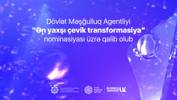 Dövlət Məşğulluq Agentliyi İngiltərədə “Business Awards UK” müsabiqəsinin qalibi seçilib