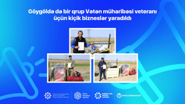 Göygöldə də bir qrup Vətən müharibəsi veteranı üçün kiçik bizneslər yaradıldı