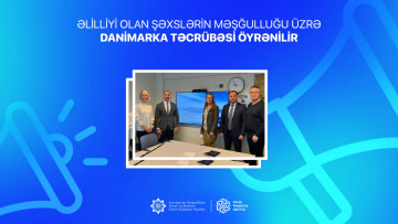 Əlilliyi olan şəxslərin məşğulluğu üzrə Danimarka təcrübəsi öyrənilir