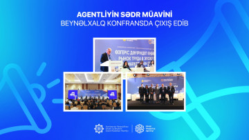 Agentliyin sədr müavini beynəlxalq konfransda çıxış edib