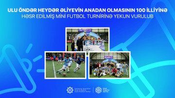 Ulu öndər Heydər Əliyevin anadan olmasının 100 illiyinə həsr edilmiş mini futbol turnirinə yekun vurulub