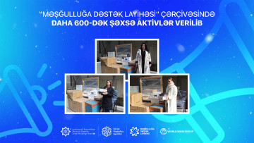 “Məşğulluğa Dəstək Layihəsi” çərçivəsində daha 600-dək şəxsə aktivlər verilib