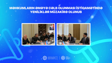 Məhkumların əməyə cəlb olunması istiqamətində yeniliklər müzakirə olunub