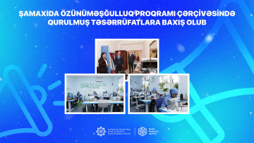 Şamaxıda özünüməşğulluq proqramı çərçivəsində qurulmuş təsərrüfatlara baxış olub