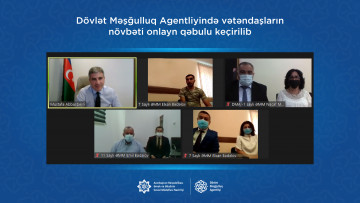 Dövlət Məşğulluq Agentliyində növbəti onlayn vətəndaş qəbulu keçirilib