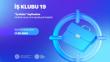 “İş Klubu 19” layihəsinə qeydiyyat başlayıb