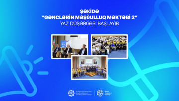 Şəkidə “Gənclərin Məşğulluq Məktəbi 2” yaz düşərgəsi başlayıb