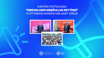 Karyera festivalında “Məzunların məşğulluq reytinqi” platforması barədə məlumat verilib