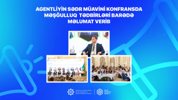 Agentliyin sədr müavini konfransda məşğulluq  tədbirləri barədə məlumat verib