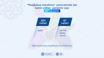 “Məşğulluq marafonu”na qoşulan işəgötürənlərin sayı 375-ə,  təqdim edilən vakansiya sayı 1607-ə çatıb