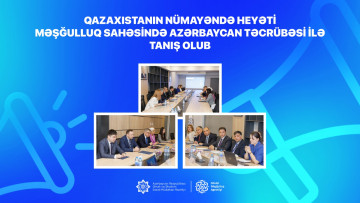 Qazaxıstanın nümayəndə heyəti məşğulluq sahəsində Azərbaycan təcrübəsi ilə tanış olub