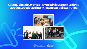 Agentliyin nümayəndə heyətinin İsveç Krallığının Məşğulluq Xidmətinə tanışlıq səfəri baş tutub