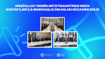 Məşğulluq tədbirləri istiqamətində media subyektləri ilə əməkdaşlıq imkanları müzakirə edilib