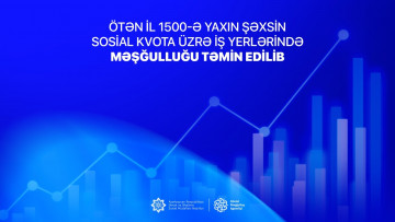 Ötən il 1500-ə yaxın şəxsin sosial kvota üzrə iş  yerlərində məşğulluğu təmin edilib