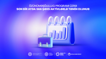 Özünüməşğulluq proqramı üzrə son bir ayda 566 şəxs aktivlərlə təmin olunub