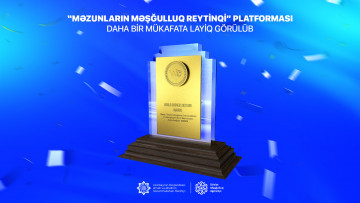 “Məzunların məşğulluq reytinqi” platforması Sinqapurda keçirilən müsabiqədə qalib seçilib