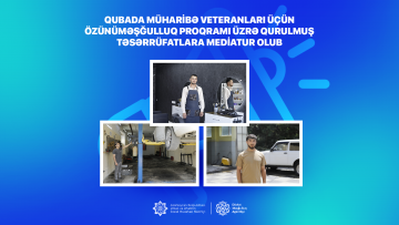 Qubada müharibə veteranları üçün özünüməşğulluq proqramı üzrə qurulmuş təsərrüfatlara mediatur olub