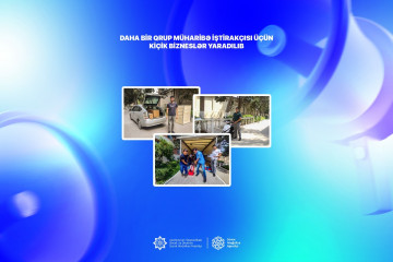 Daha bir qrup müharibə iştirakçısı üçün kiçik bizneslər yaradılıb