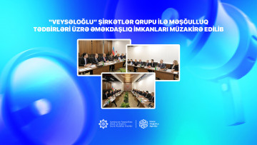 “Veysəloğlu” şirkətlər qrupu ilə məşğulluq tədbirləri üzrə əməkdaşlıq imkanları müzakirə edilib