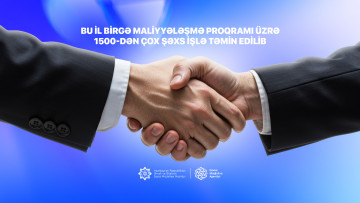 Bu il birgə maliyyələşmə proqramı üzrə 1500-dən çox şəxs işlə təmin edilib
