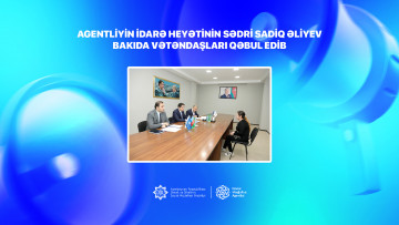 Agentliyin İdarə Heyətinin sədri Sadiq Əliyev  Bakıda vətəndaşları qəbul edib