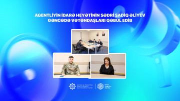 Agentliyin İdarə Heyətinin sədri Sadiq Əliyev Gəncədə vətəndaşları qəbul edib