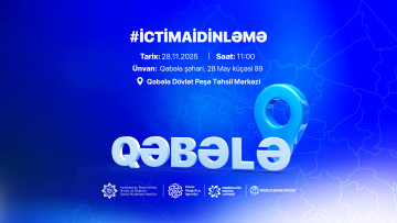 “Məşğulluğa Dəstək Layihəsi” çərçivəsində Qəbələ şəhərində ictimai dinləmə keçiriləcək