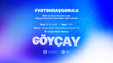 Agentlik sədri Göyçayda vətəndaşları qəbul edəcək