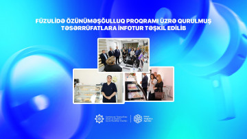 Füzulidə özünüməşğulluq proqramı üzrə qurulmuş  təsərrüfatlara infotur təşkil edilib