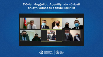 Dövlət Məşğulluq Agentliyində növbəti onlayn vətəndaş qəbulu keçirilib