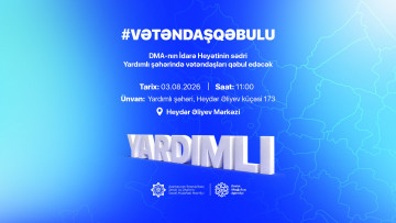 Agentlik sədrinin Yardımlı rayonunda vətəndaş qəbulu keçiriləcək