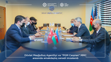 Dövlət Məşğulluq Agentliyi və “PGM  Caspian” MMC  arasında əməkdaşlıq sənədi imzalanıb